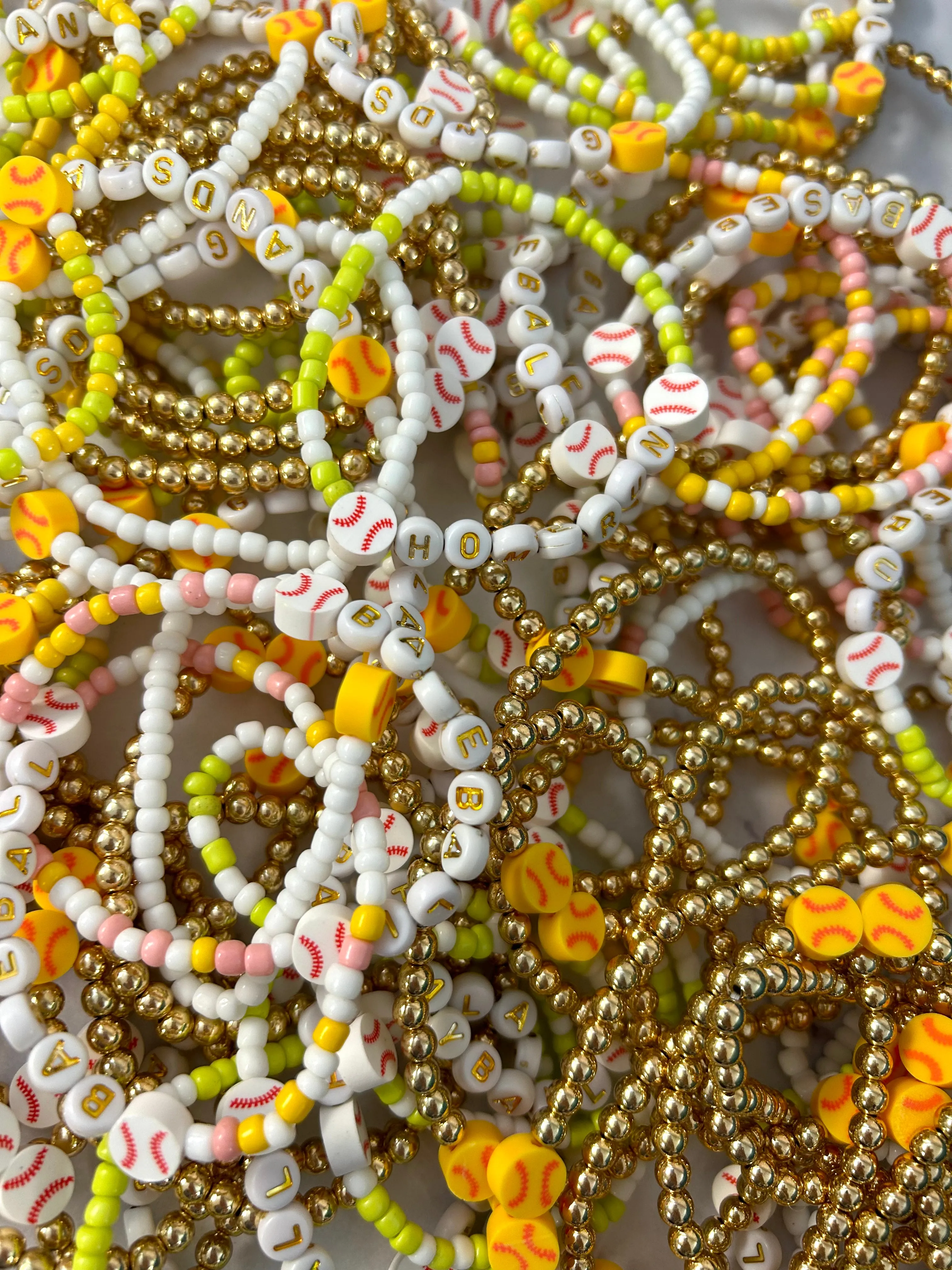⚾ Baseball   Softball Mix Stretchy Bracelets ⚾
