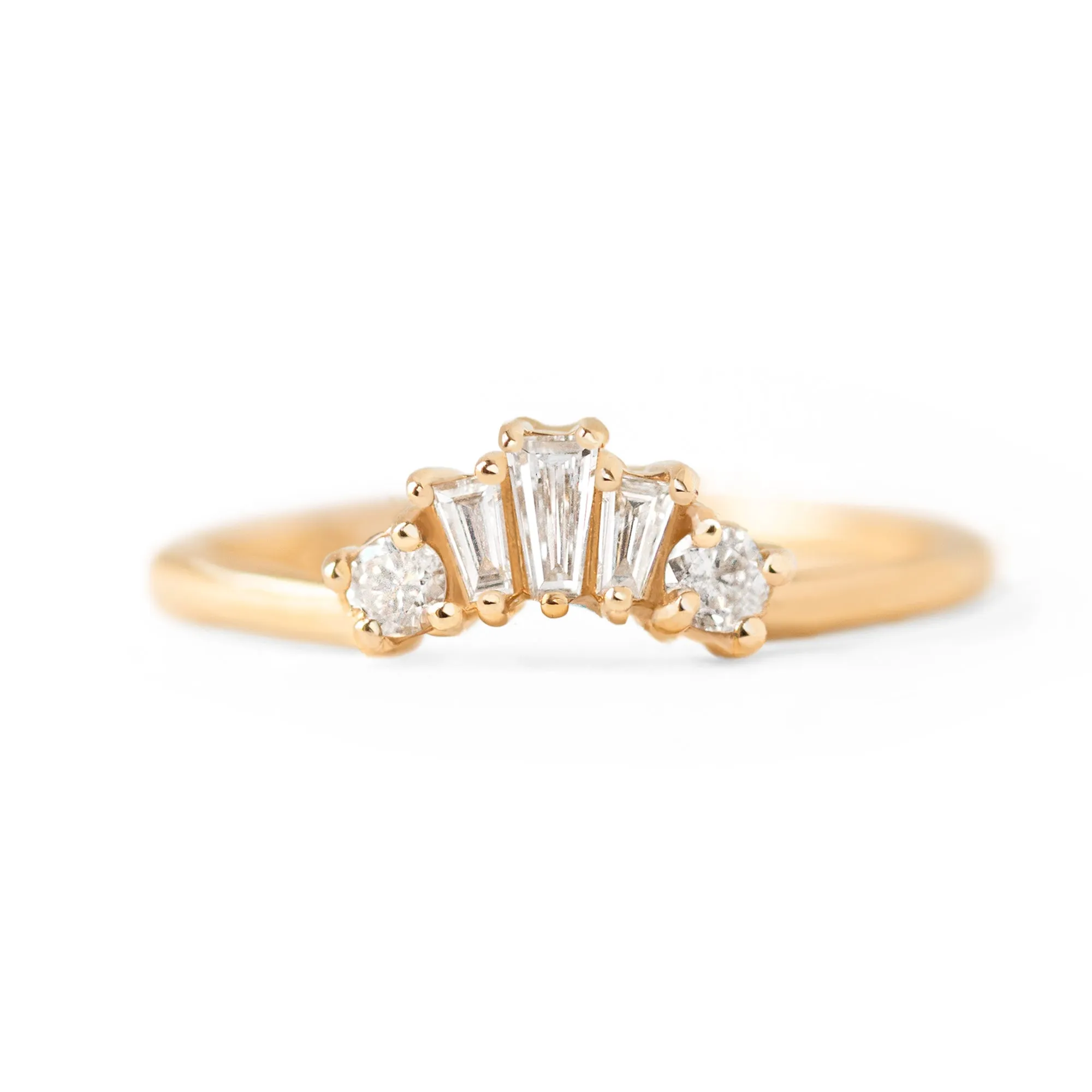 0.17 tcw. Baguette Contour Band