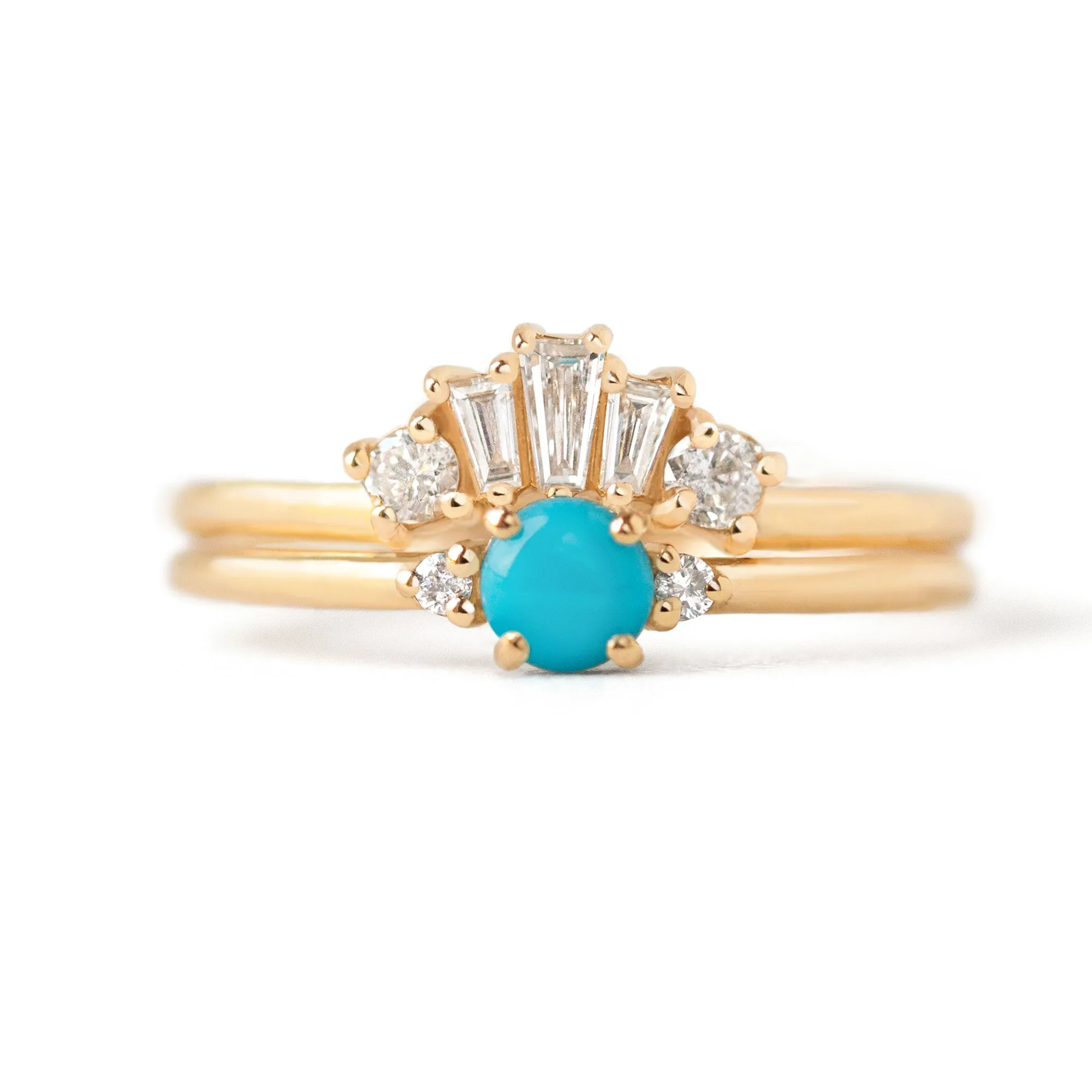 0.17 tcw. Baguette Contour Band