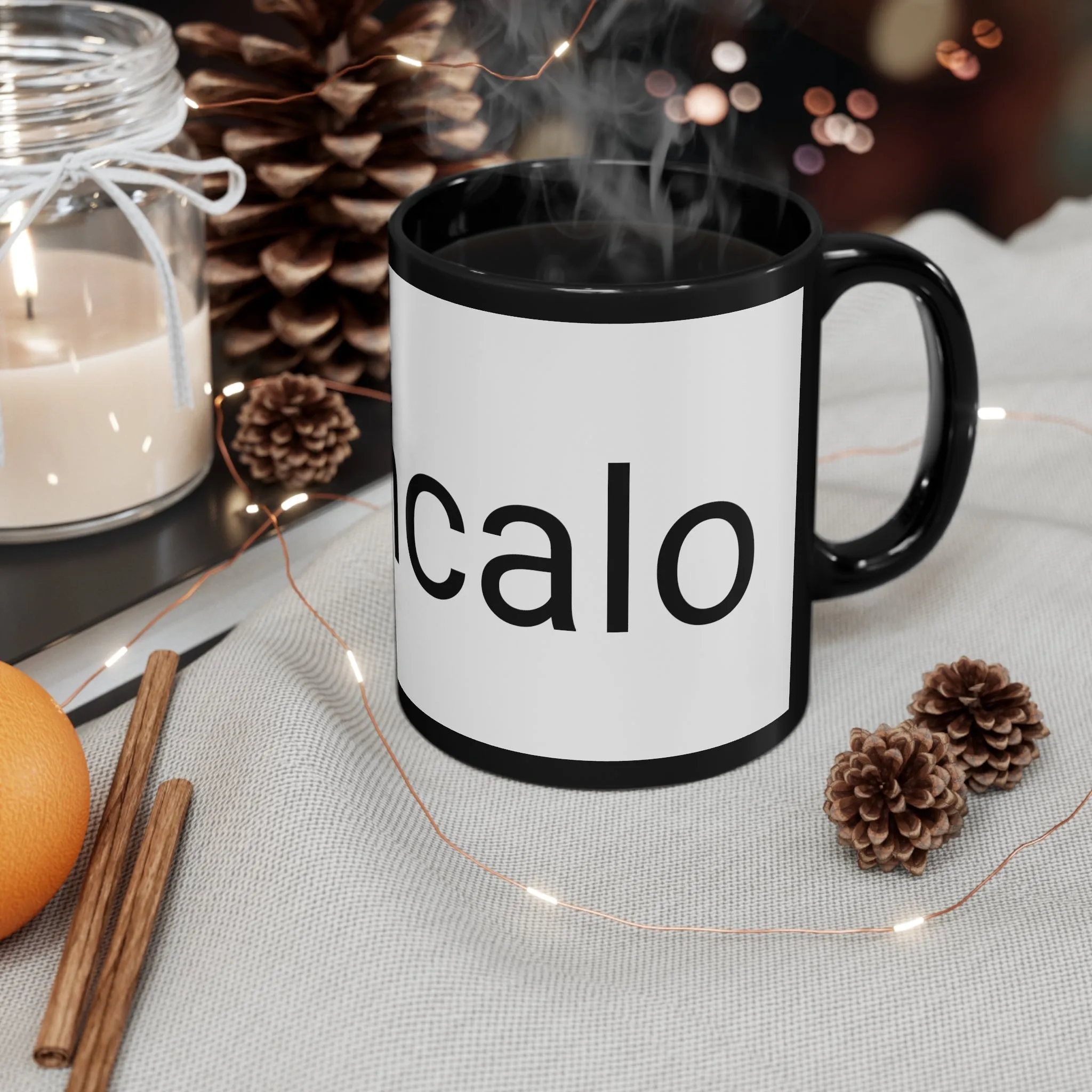 11oz Black Mug