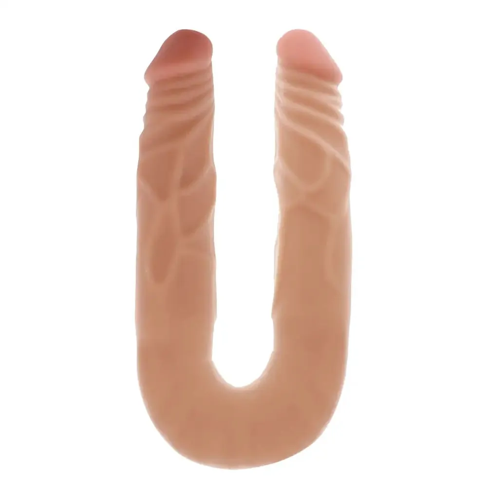 14 Inch Toy Joy Flesh Pvc Bendable Double Ended Dildo for Couples