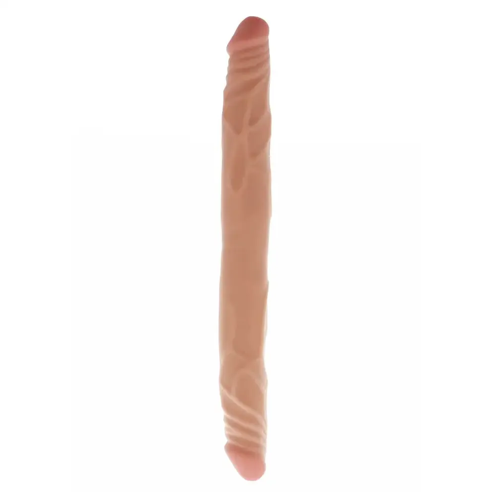 14 Inch Toy Joy Flesh Pvc Bendable Double Ended Dildo for Couples