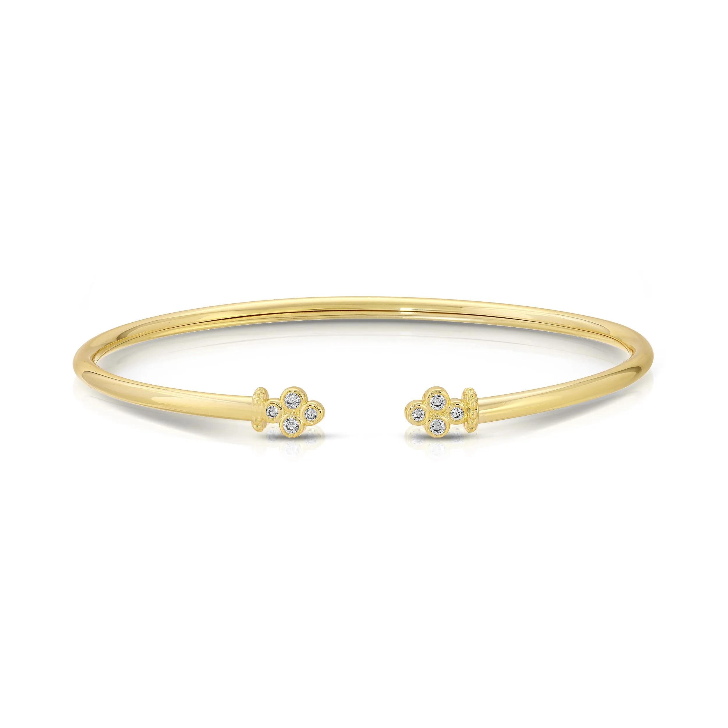 14K Gold Plated Open Bendable Bracelet