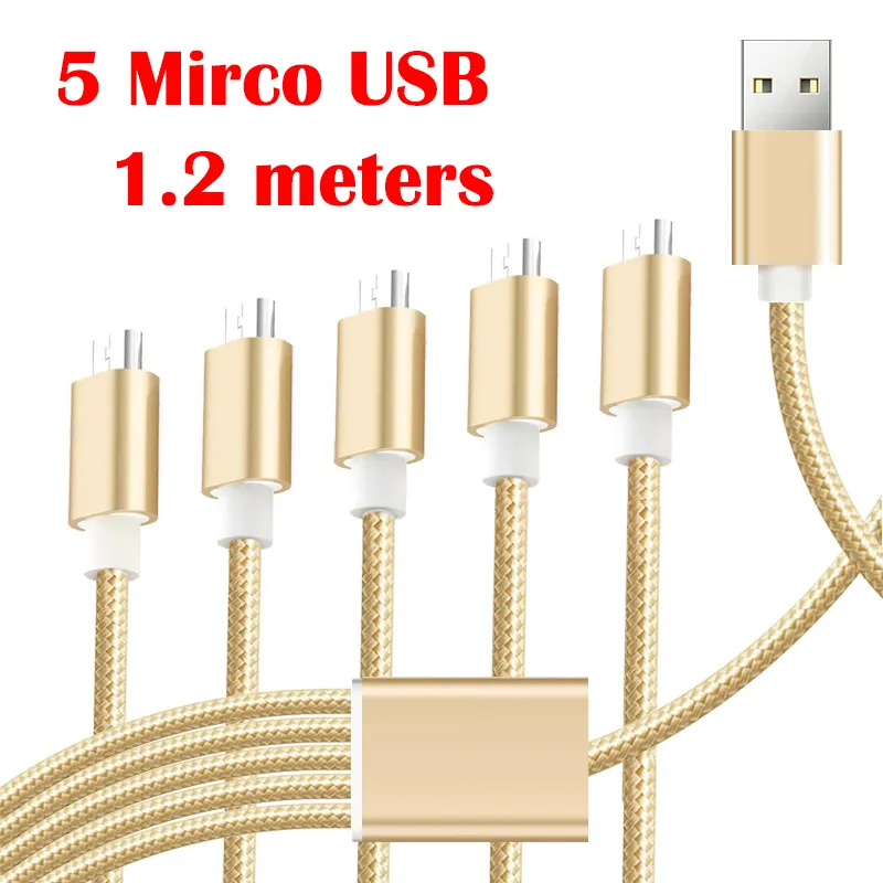 2 meters PD100W 5 in 1 Fast Charging Phone Charger for Android Phone iPhone
