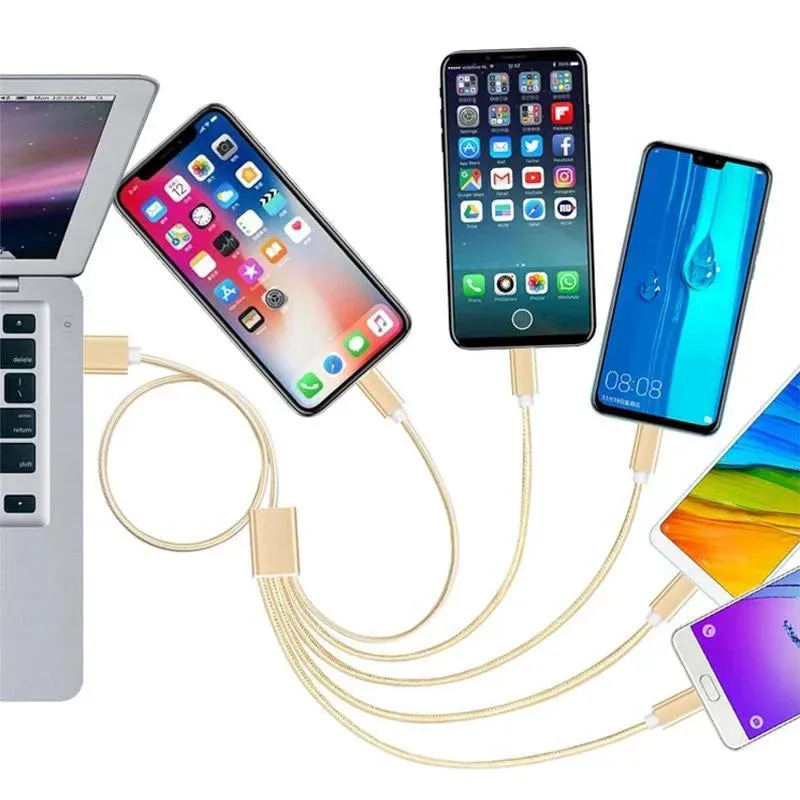 2 meters PD100W 5 in 1 Fast Charging Phone Charger for Android Phone iPhone
