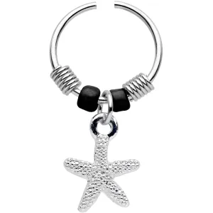 20 Gauge 3/8 Starfish Dangle Circular Ring
