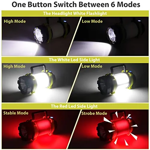 2pcs Camping Lantern,Outdoor Led Camping Lantern,Rechargeable Flashlights w/ 1000LM