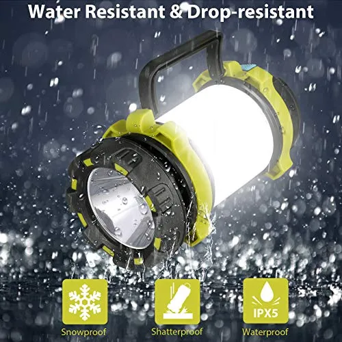 2pcs Camping Lantern,Outdoor Led Camping Lantern,Rechargeable Flashlights w/ 1000LM