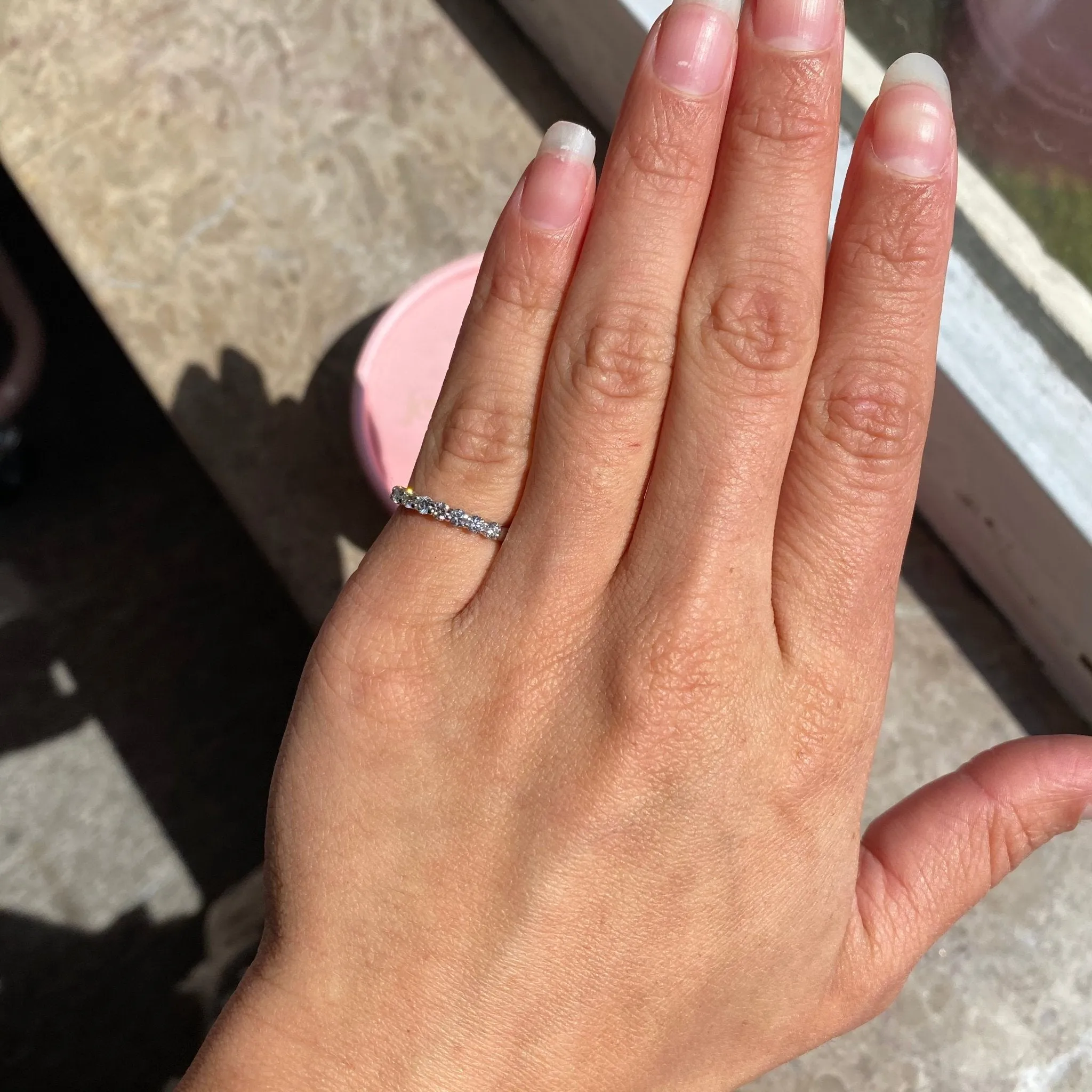 .35ctw 7-Stone Round Brilliant Cut Diamond Band