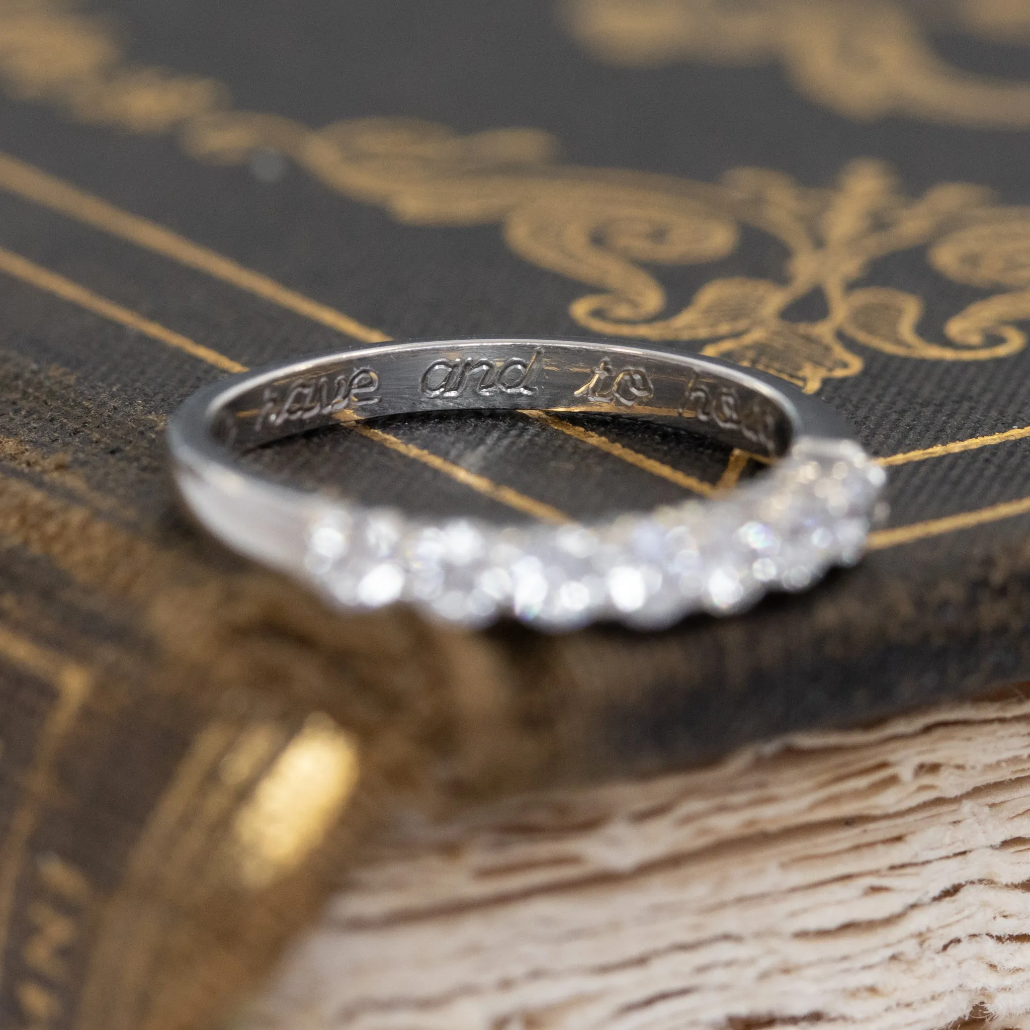 .35ctw 7-Stone Round Brilliant Cut Diamond Band