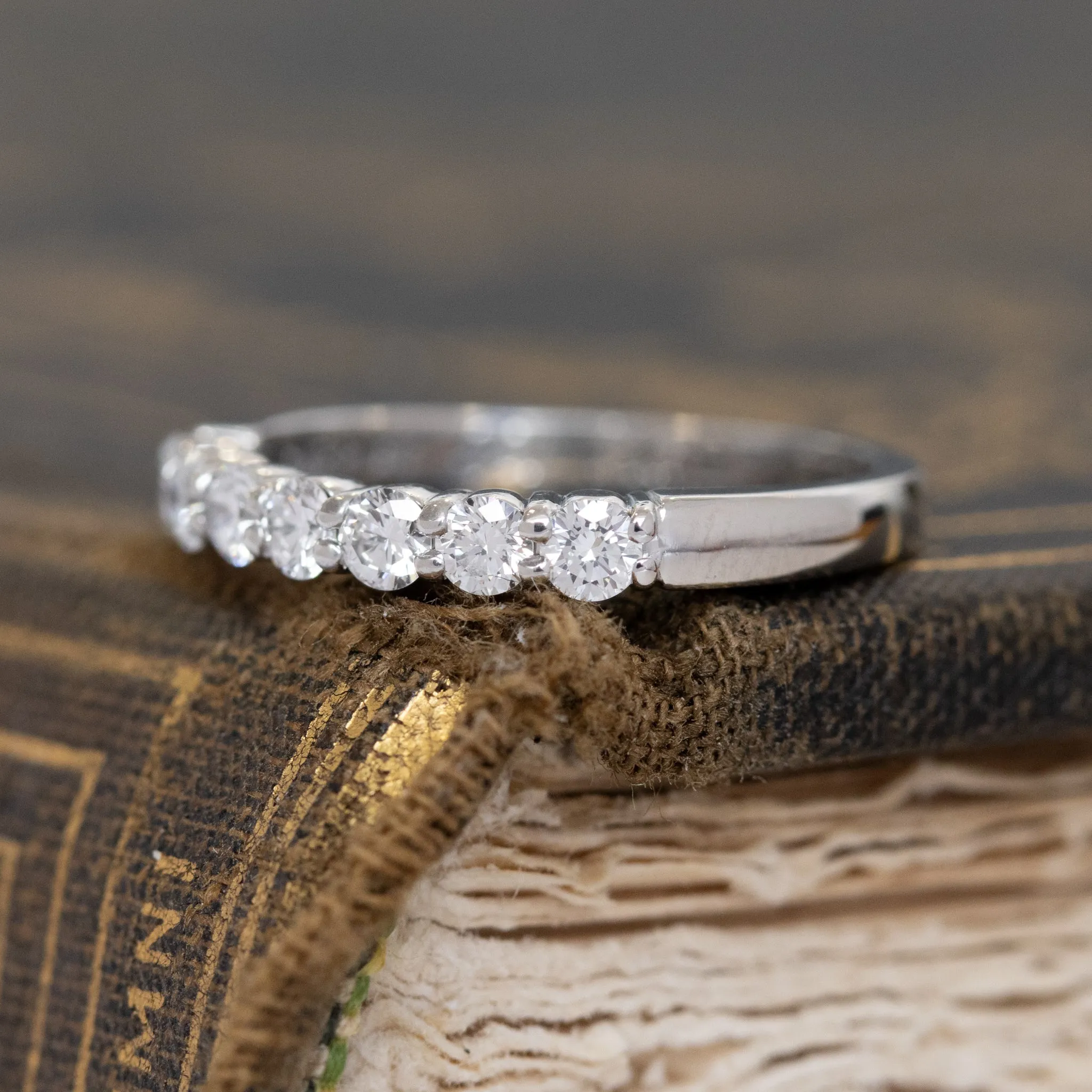 .35ctw 7-Stone Round Brilliant Cut Diamond Band
