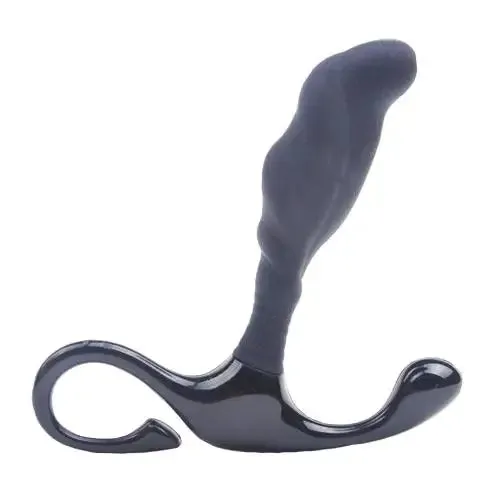 4-inch Silicone Black Bendable Prostate Massager for Him