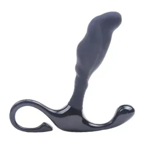 4-inch Silicone Black Bendable Prostate Massager for Him