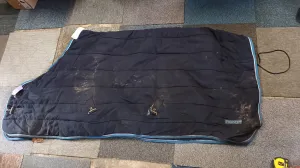 6'0, horze, light stable rug, few tears and repairs