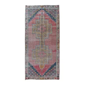 6142 Handwoven Vintage Rug 4'3x9'1