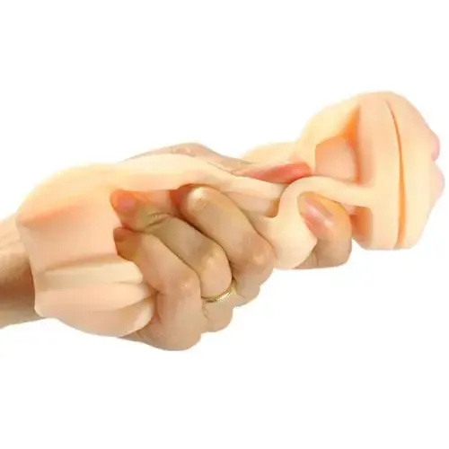 6.25-inch Realistic Feel Stretchy Male Masturbator with Mouth Opening