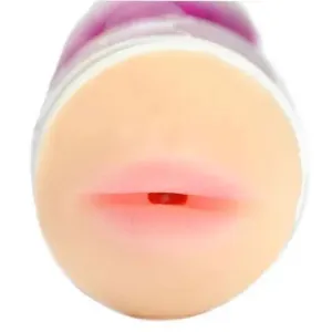 6.25-inch Realistic Feel Stretchy Male Masturbator with Mouth Opening