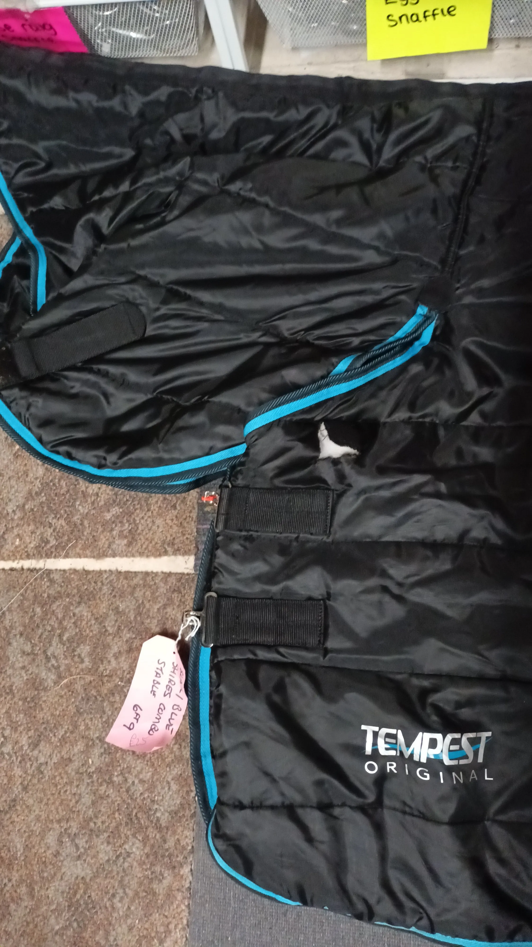 6'9 200g, combo stable rug, needs small repair