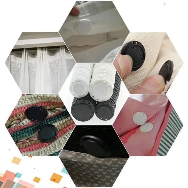 6Pcs Sewing Supplies Magnet Stone Dark Buckle Automatic Magnetic Buttons DIY Bag Double Sided Button 21/25mm Size sewing set