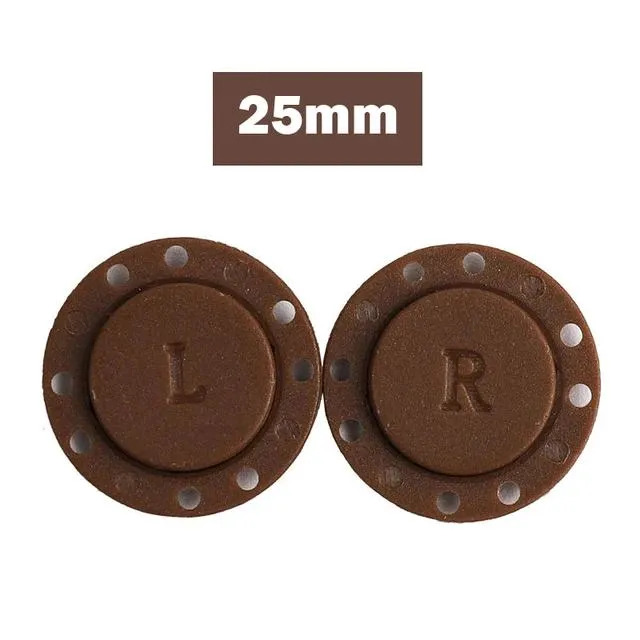6Pcs Sewing Supplies Magnet Stone Dark Buckle Automatic Magnetic Buttons DIY Bag Double Sided Button 21/25mm Size sewing set