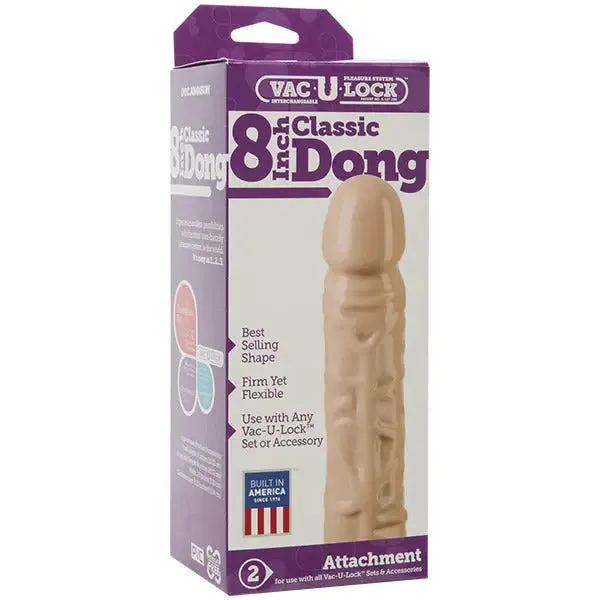 8-inch Doc Johnson Rubber Bendable Large Realistic Dildo