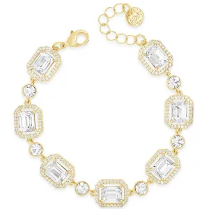 Absolute Gold Square Pendant Bracelet
