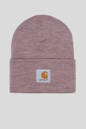 Acrylic Watch Hat - Earthy Pink Heather