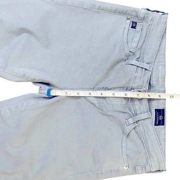 AG Cigarette Crop Sz. 25R Jeans Lightweight Stretchy Blue-Grey.