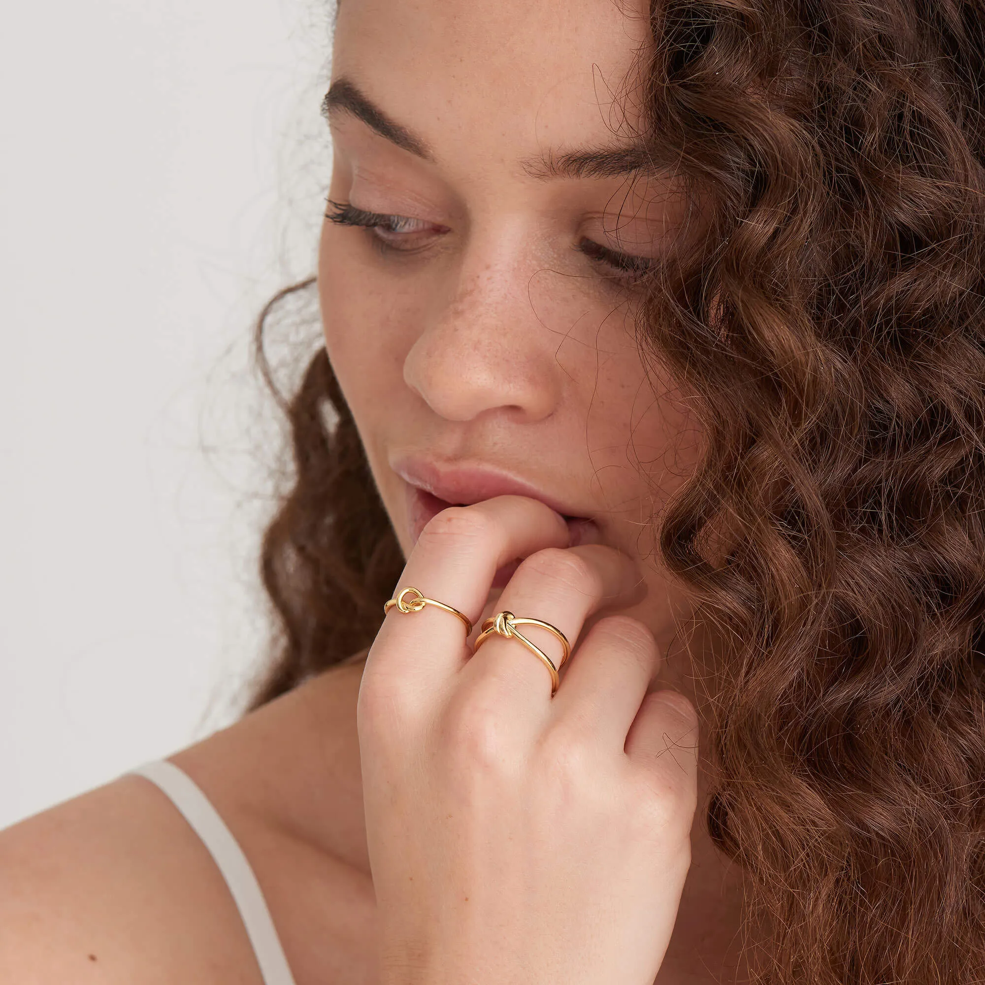 Ania Haie Forget Me Knot Gold Knot Ring