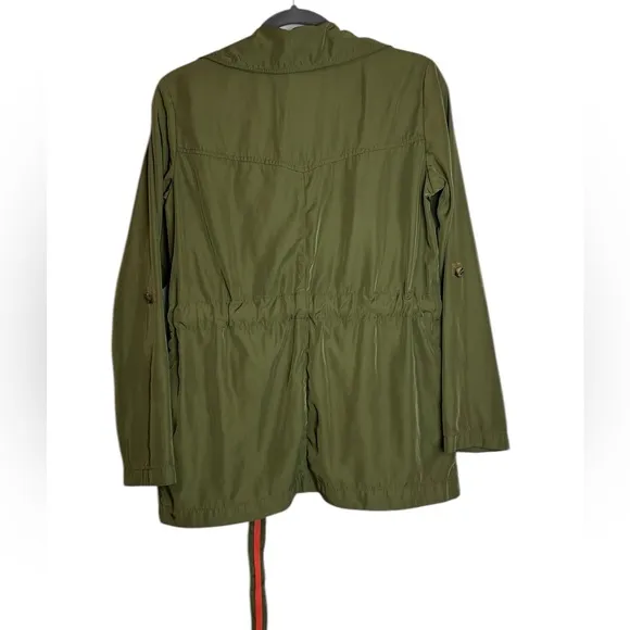 Anthropologie Gisborne Obi Trench Anorak Olive Green Jacket XS
