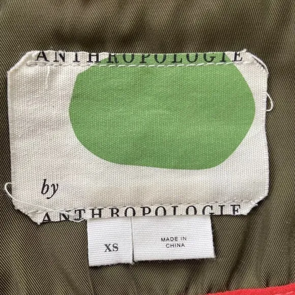 Anthropologie Gisborne Obi Trench Anorak Olive Green Jacket XS