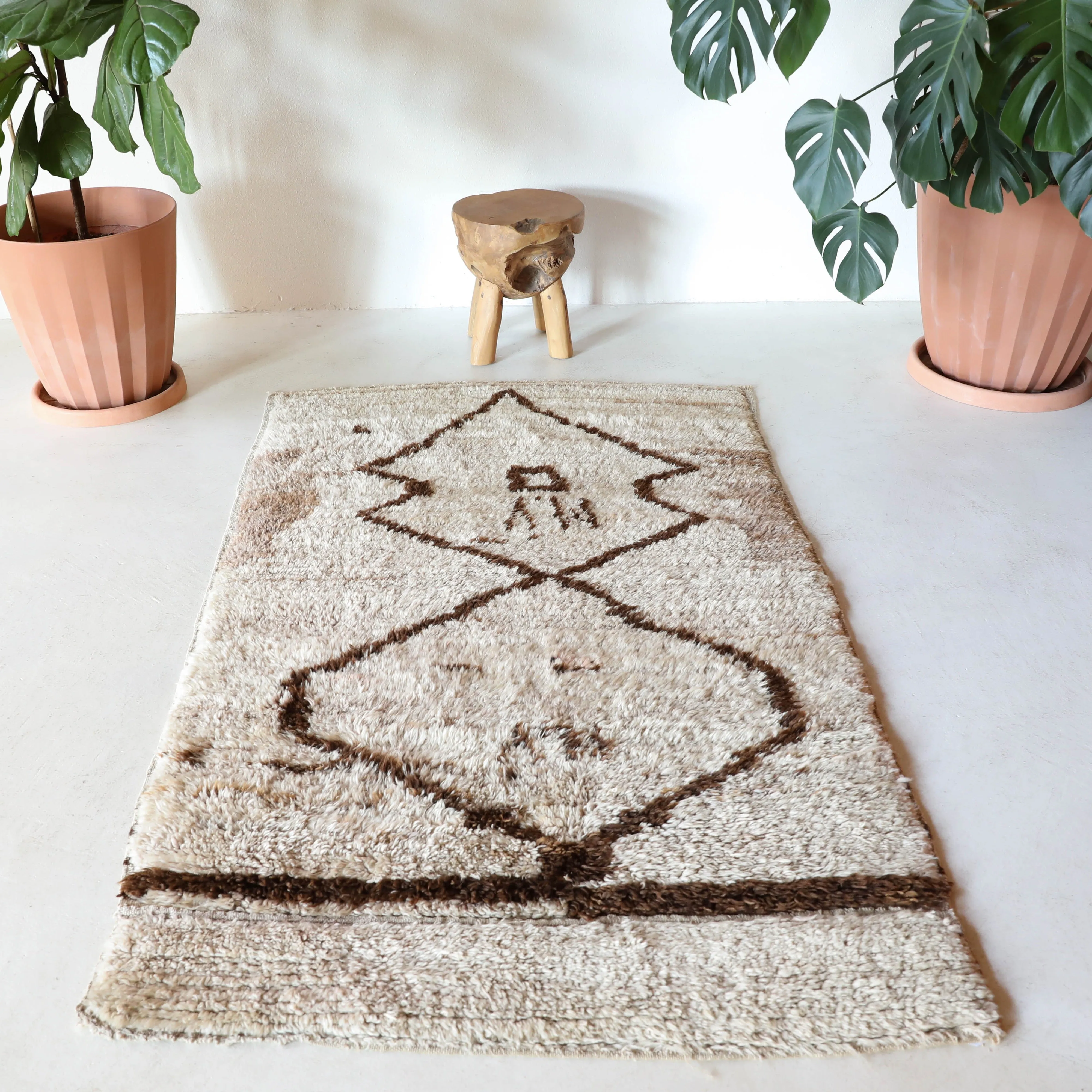 Antique Konya Karapinar Tulu Rug 4'x6'10"