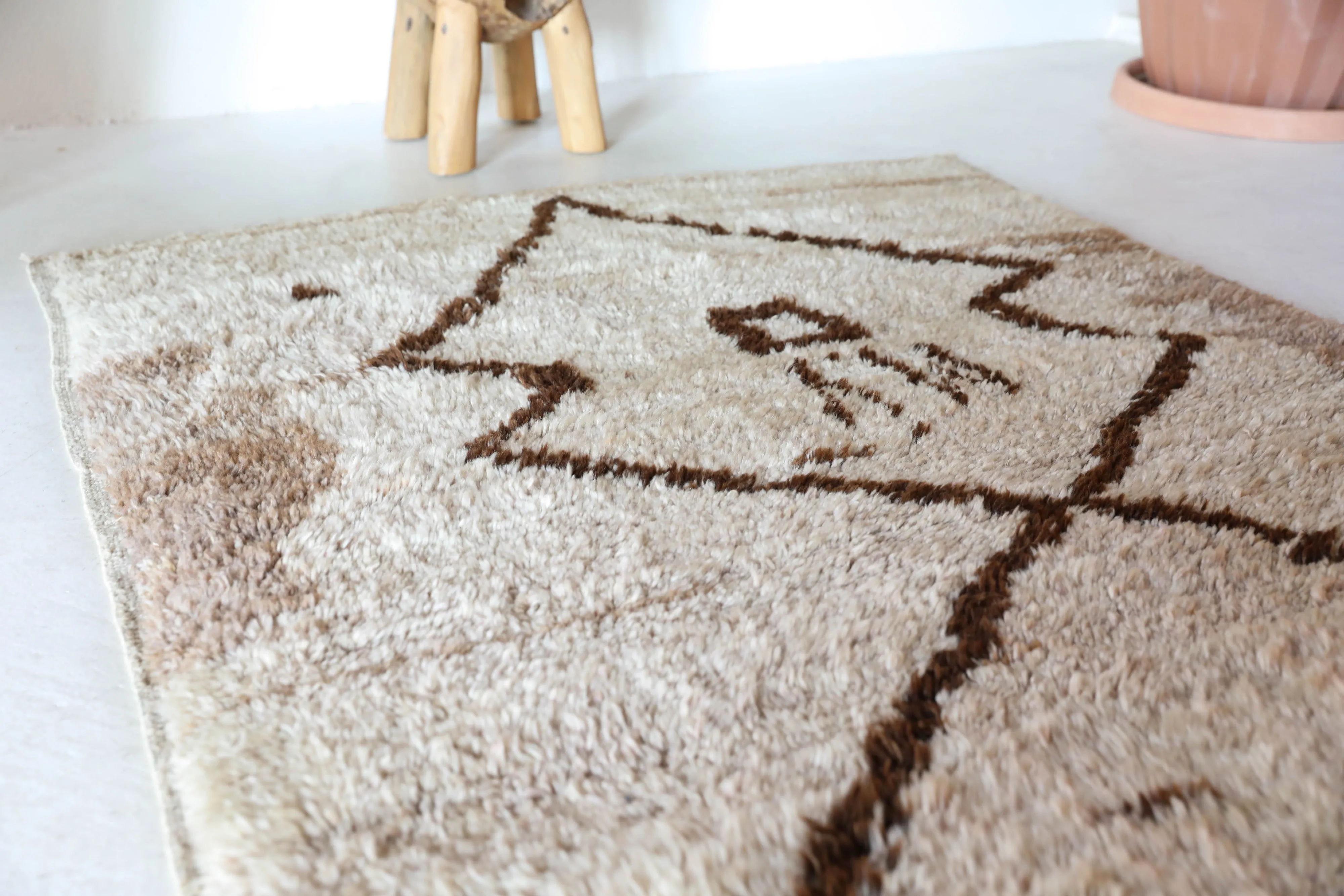Antique Konya Karapinar Tulu Rug 4'x6'10"