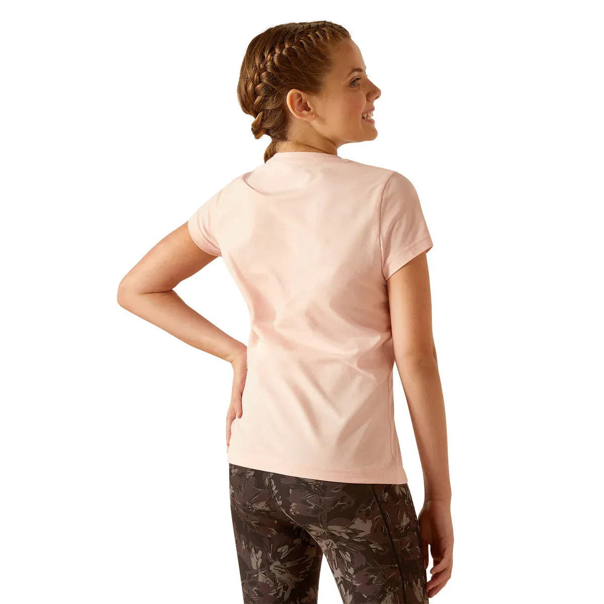 Ariat Yth Roller Pony SS T-Shirt Blushing Rose