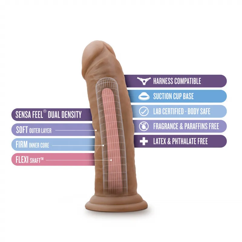 Au Naturel - 8 Inch  With Suction Cup -  Mocha