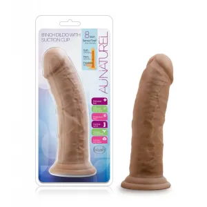 Au Naturel - 8 Inch  With Suction Cup -  Mocha