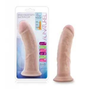 Au Naturel - 8 Inch  With Suction Cup -  Vanilla