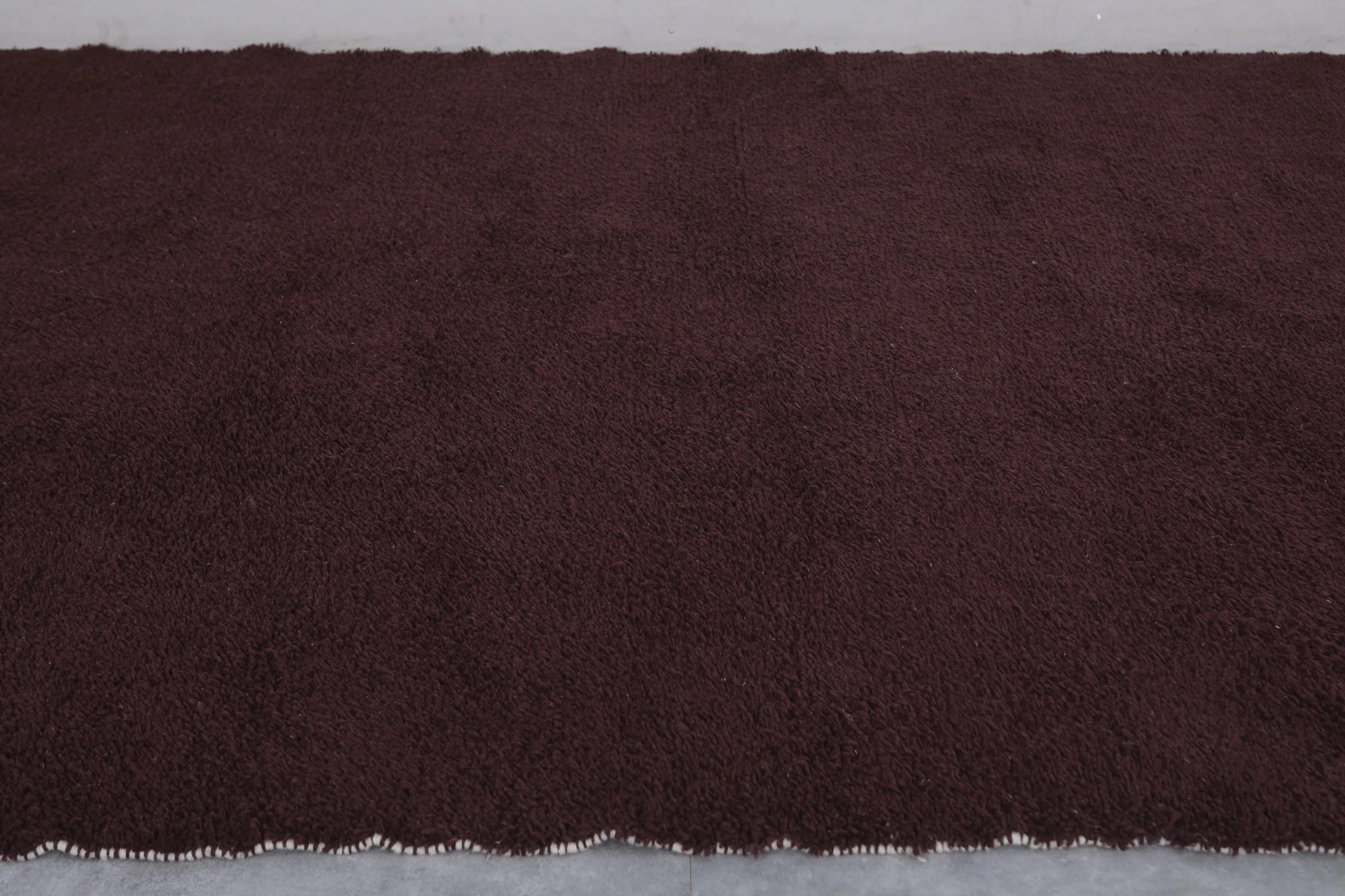 Authentic Beni ourain rug - Dark Brown Custom Rug - Wool rug