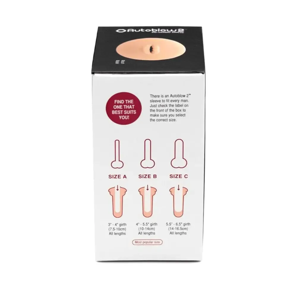 Autoblow 2 Stretchy Realistic Feel Flesh Pink Mouth Male Masturbator