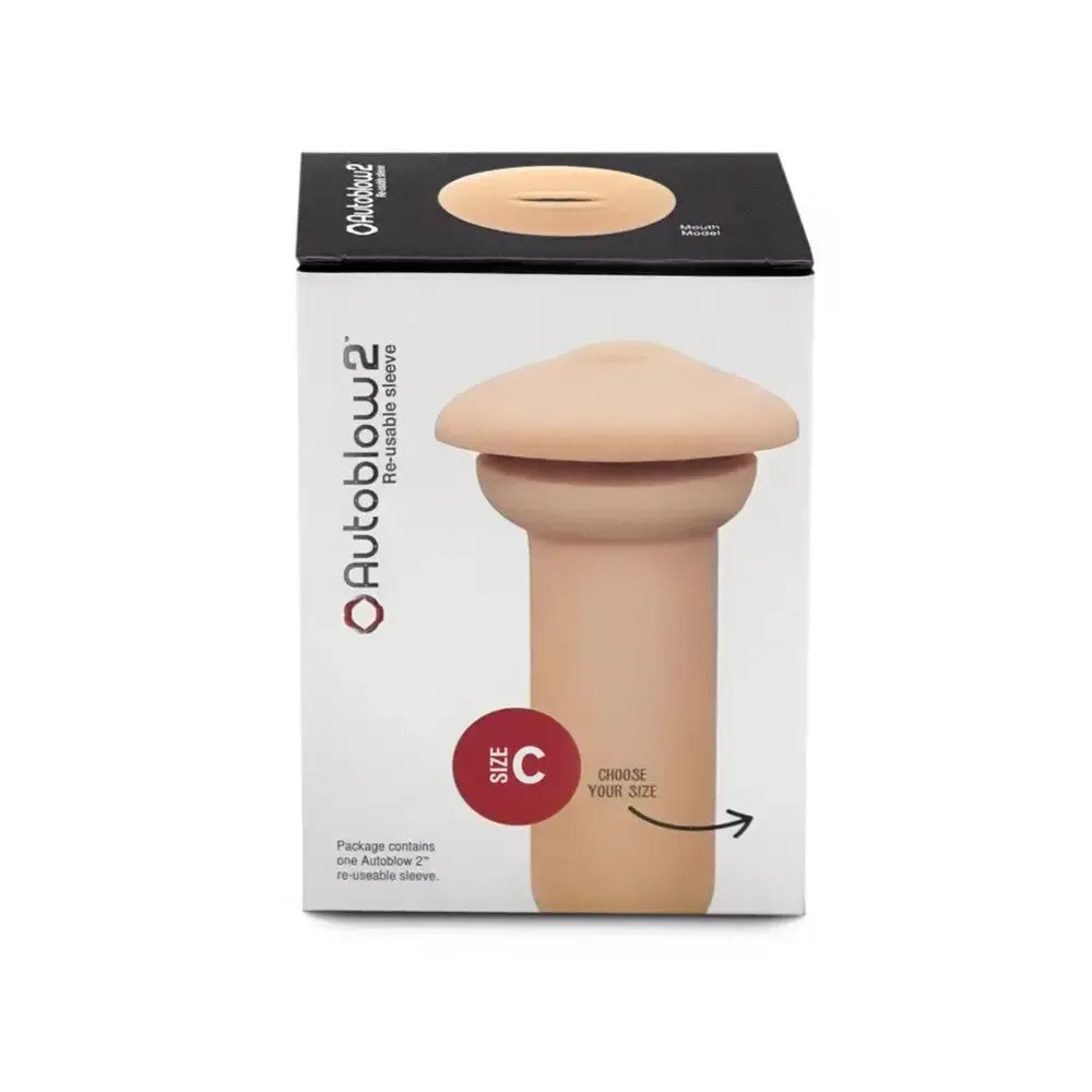 Autoblow 2 Stretchy Realistic Feel Flesh Pink Mouth Male Masturbator