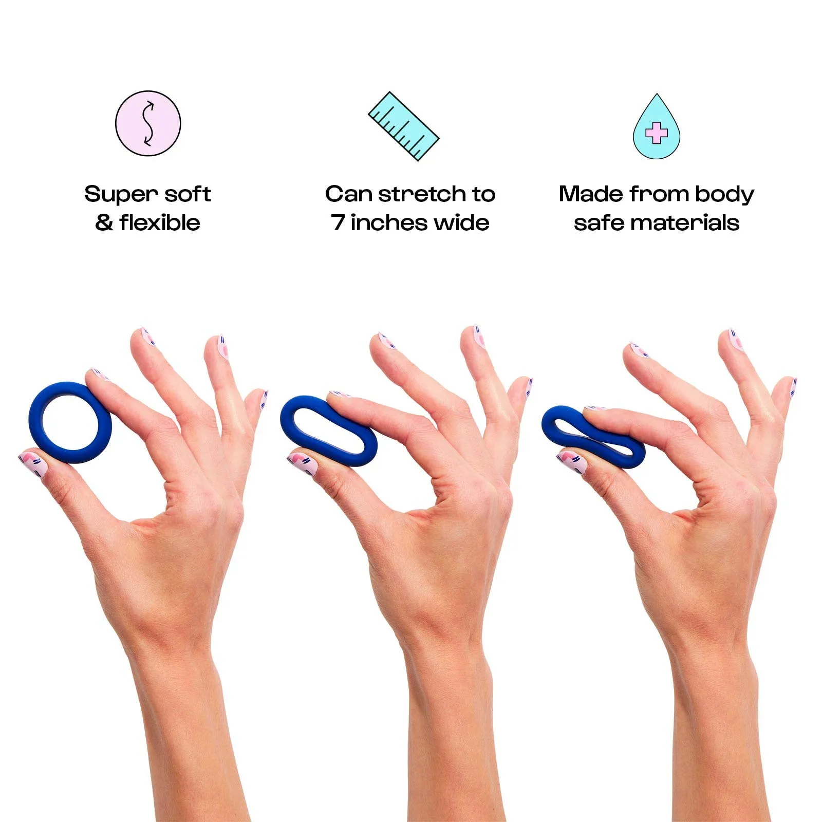 Bandit Stretchy Silicone Sex Toy Cock Ring