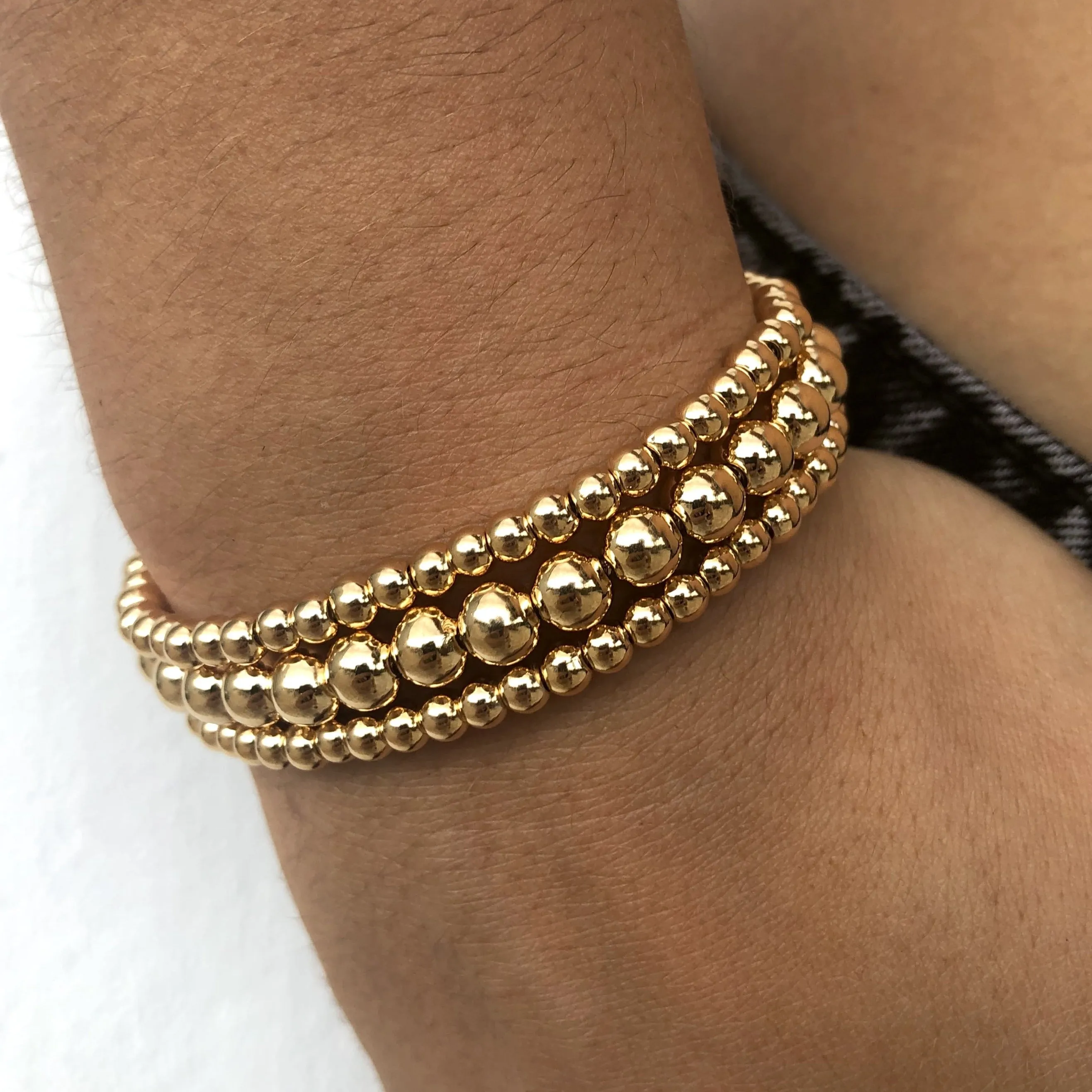 Beaded In Gold (Stretchy Elastic)