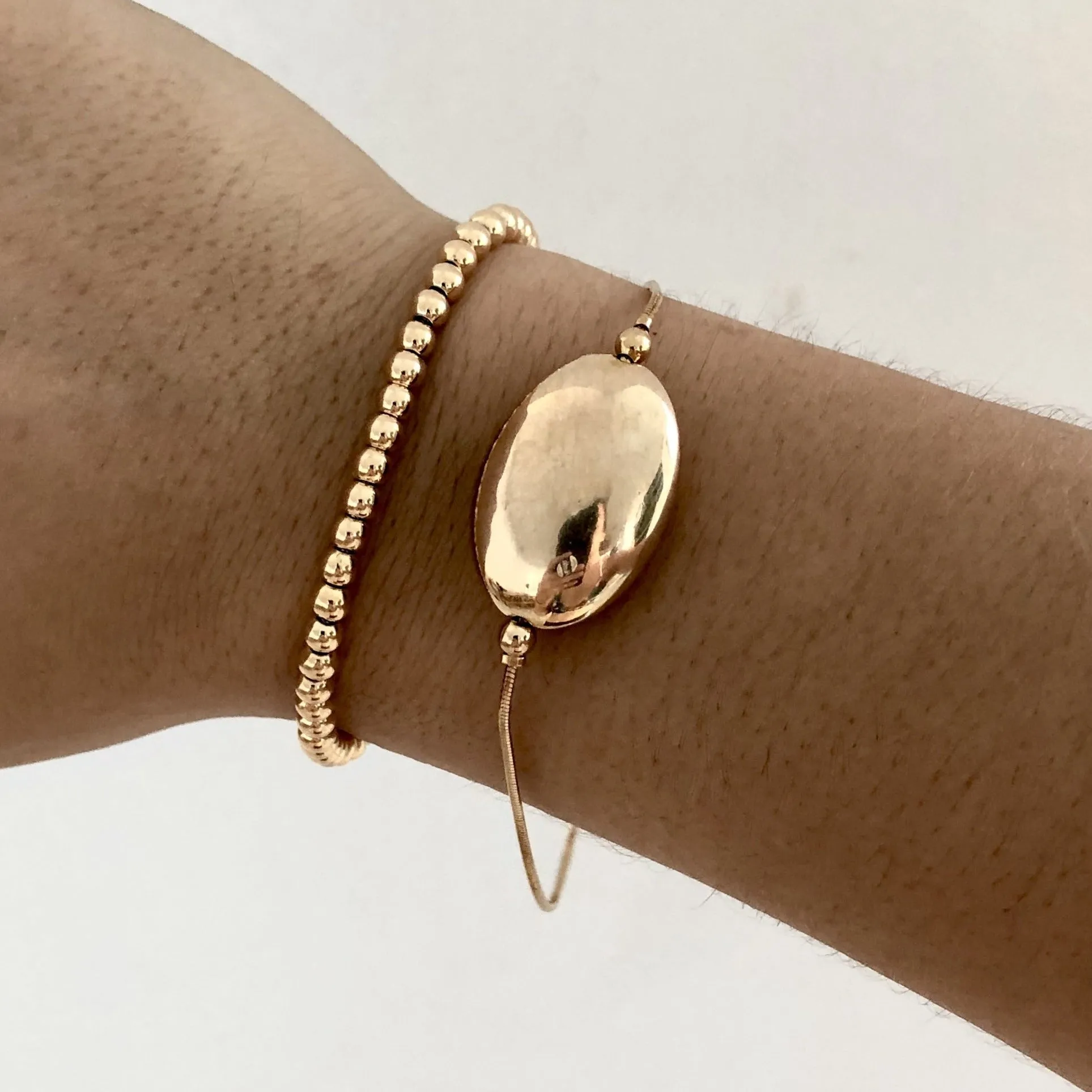 Beaded In Gold (Stretchy Elastic)