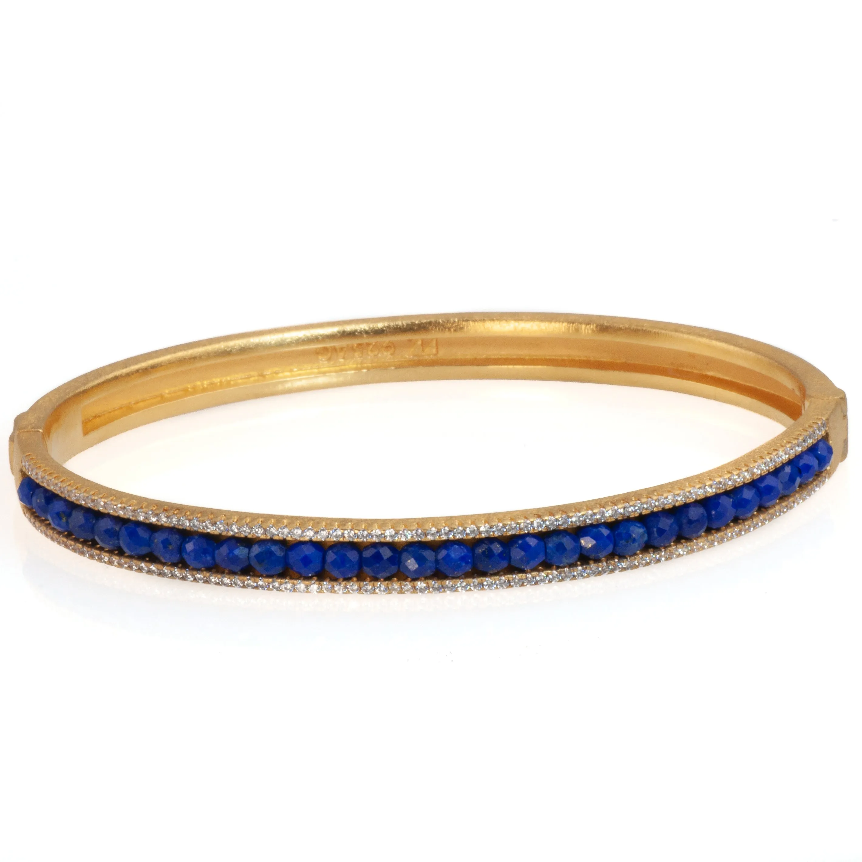 Bernd Wolf Collection "Alana" Blue Lapis & CZ Bangle