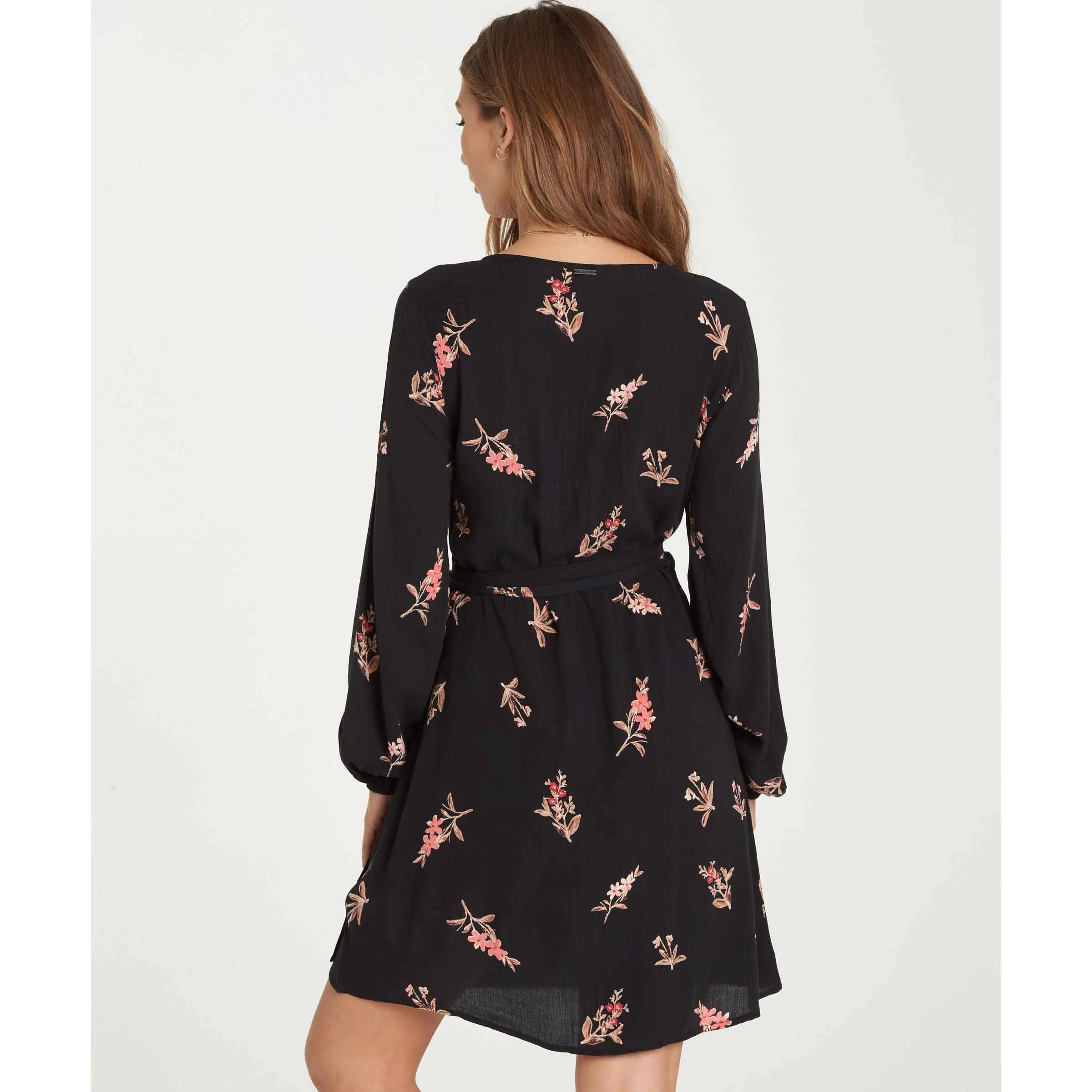 Billabong Women's Love Warrior Wrap Mini Dress | Black