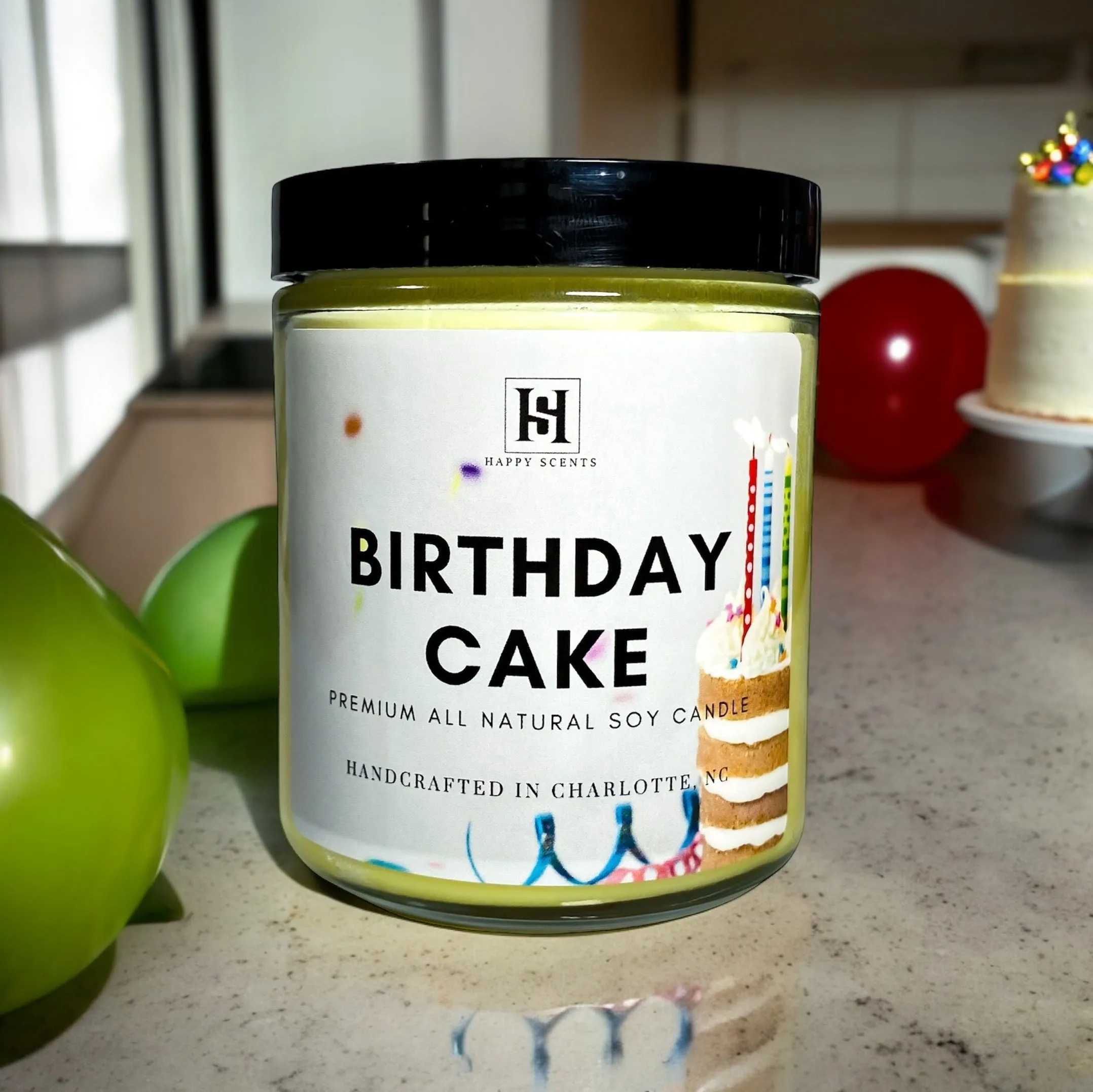 Birthday Cake Jar Candle