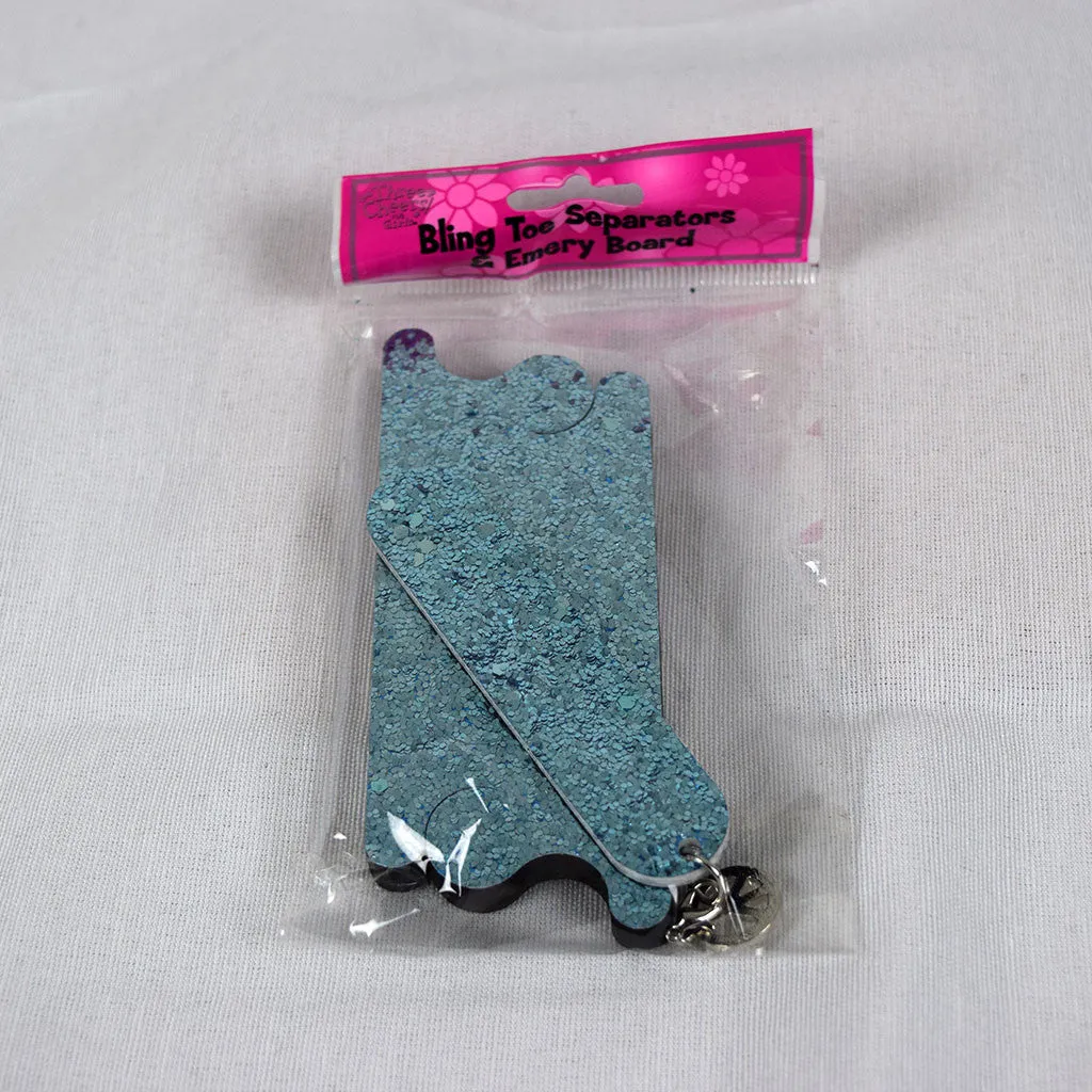 Bling Emery Board/Toe Separator Set