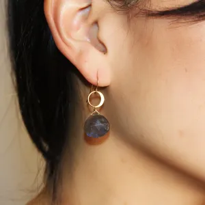 Blue Moon Aquamarine Earrings