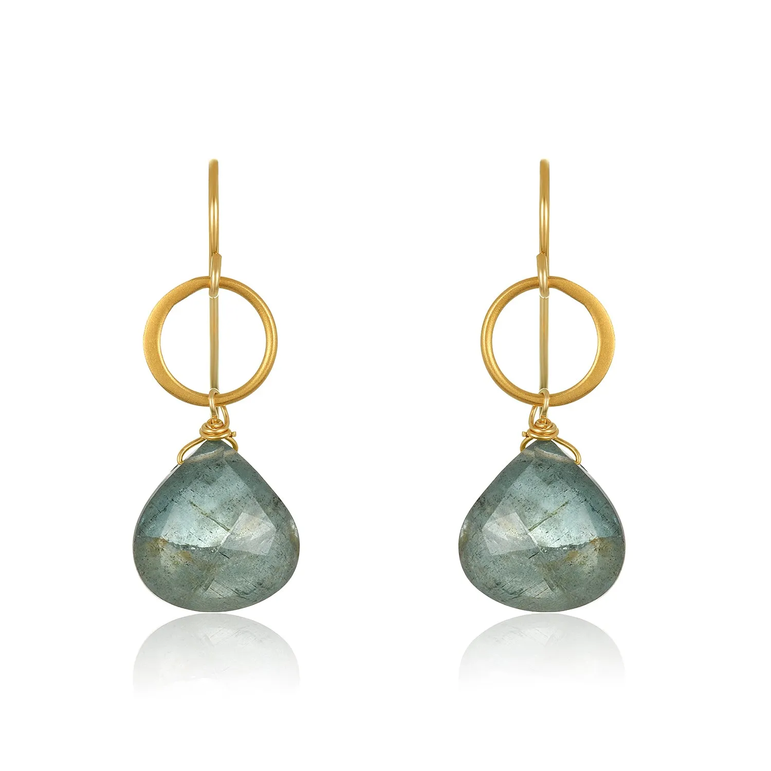 Blue Moon Aquamarine Earrings