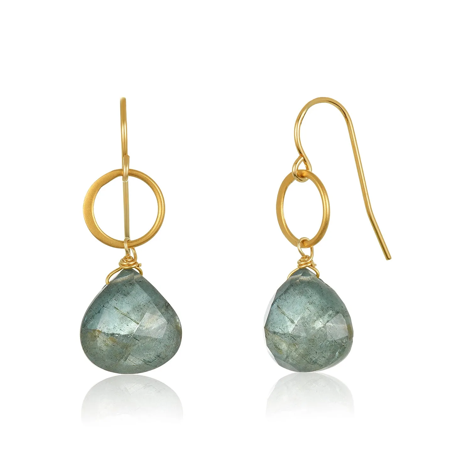 Blue Moon Aquamarine Earrings